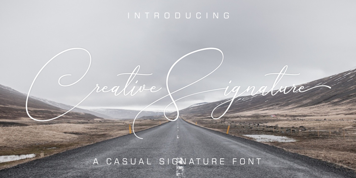 Schriftart Creative Signature